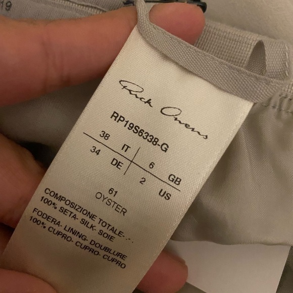 RICK OWENS Soft Pillar Skirt - Picture 7 of 7